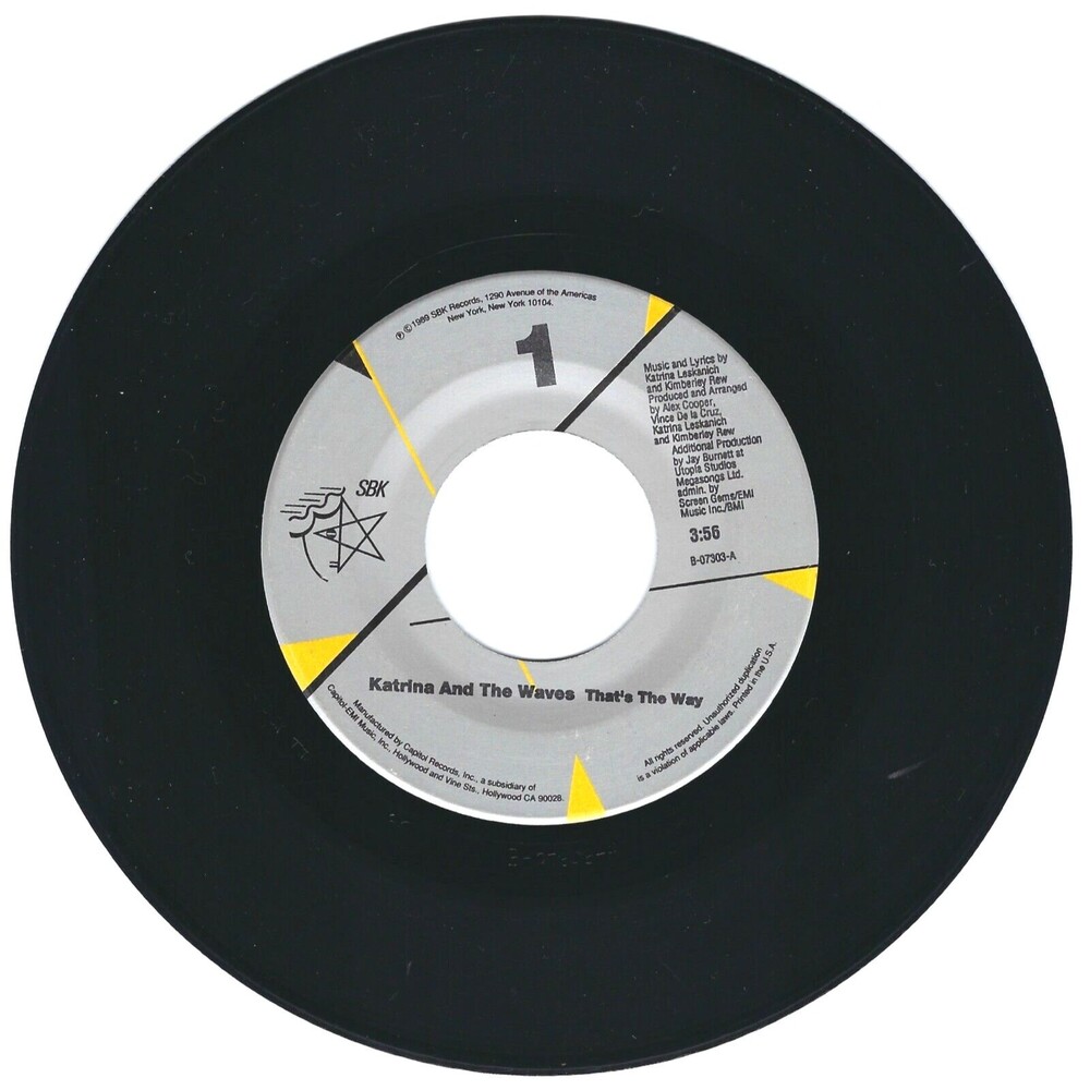 Katrina & The Waves 45 RPM - That's The Way / Love Calculator - SBK VG